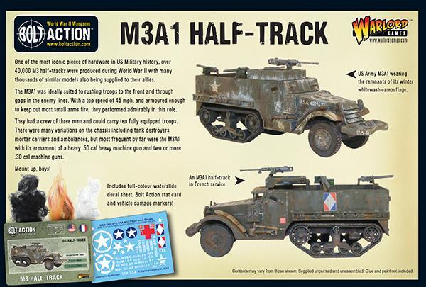 Bolt Action M3A1 Halftrack 1/56 (402013010)