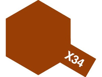 Tamiya X34 Metallic Brown Enamel Bottle 10ml TAMEX34