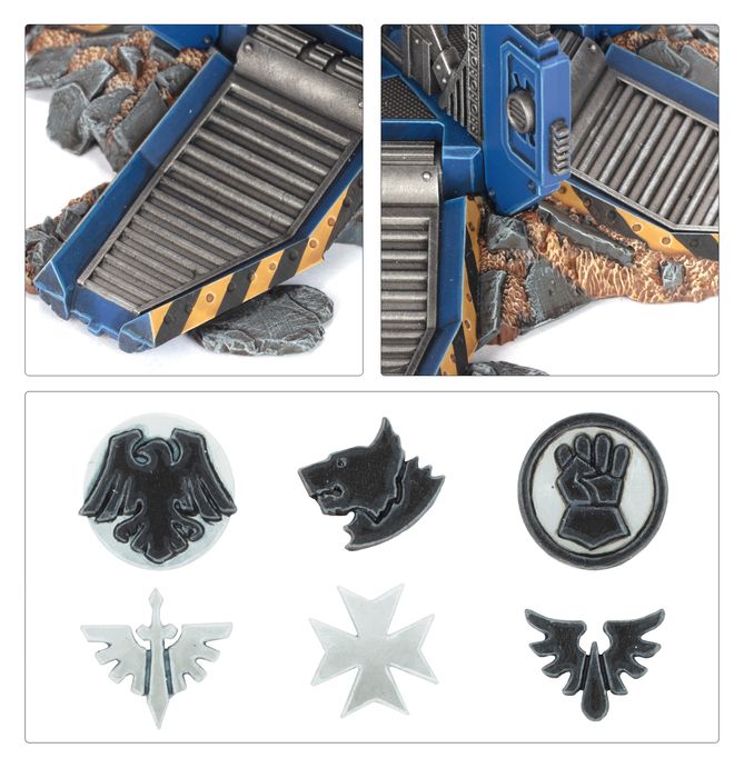 Space Marines Drop Pods (2) (48-101)