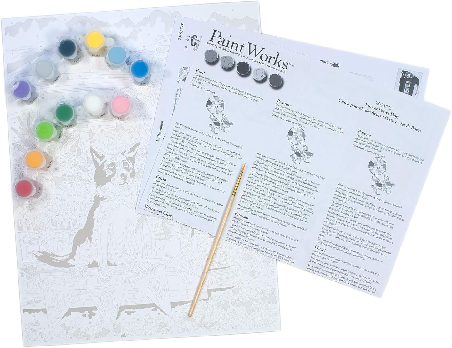 Panneaux de peinture par numéros en forme de chats DIM91655