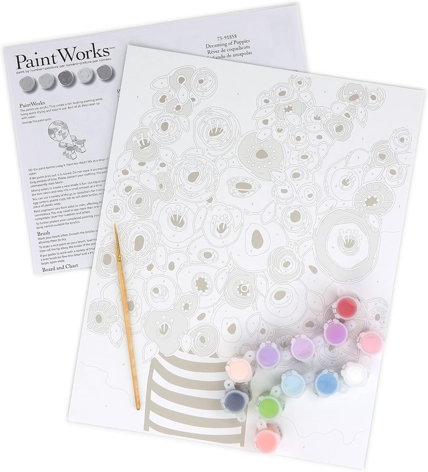 Panneaux de peinture par numéros en forme de chats DIM91655