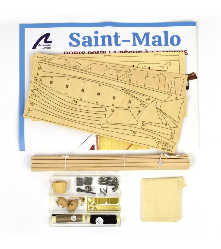 Doris Saint-Malo. 1:20 Wooden Model Fishing Boat Kit (19010)