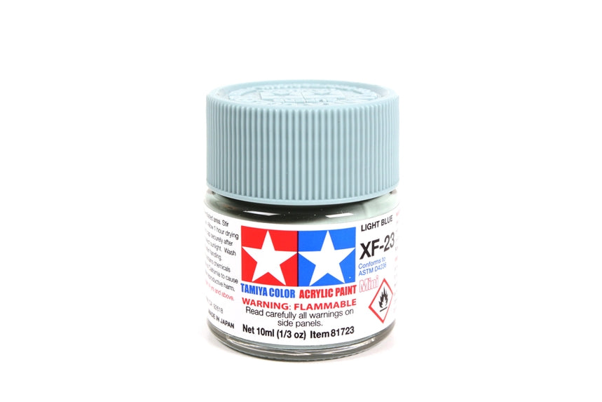 Flacon acrylique bleu clair Tamiya XF23 10 ml TAMXF23