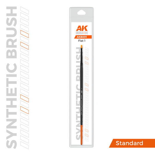 AK Synthetic Brush Flat 1 (B001)