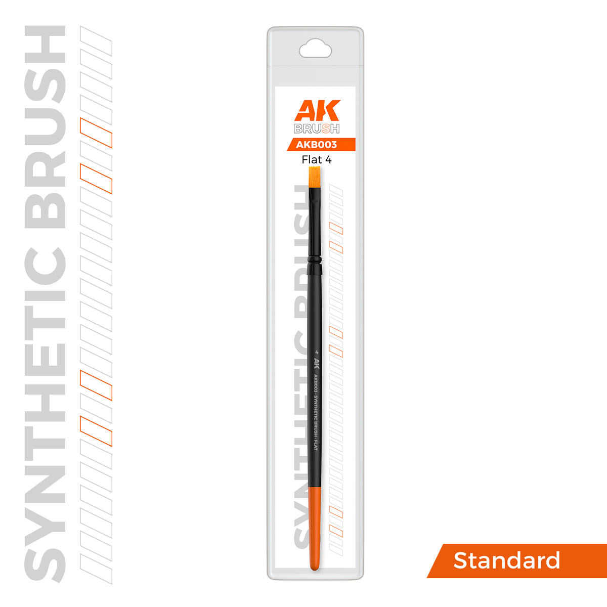 AK Synthetic Brush Flat 4 (B004)