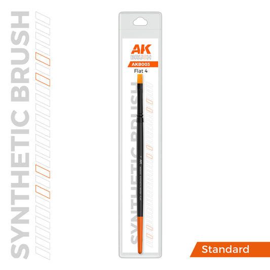 AK Synthetic Brush Flat 4 (B004)