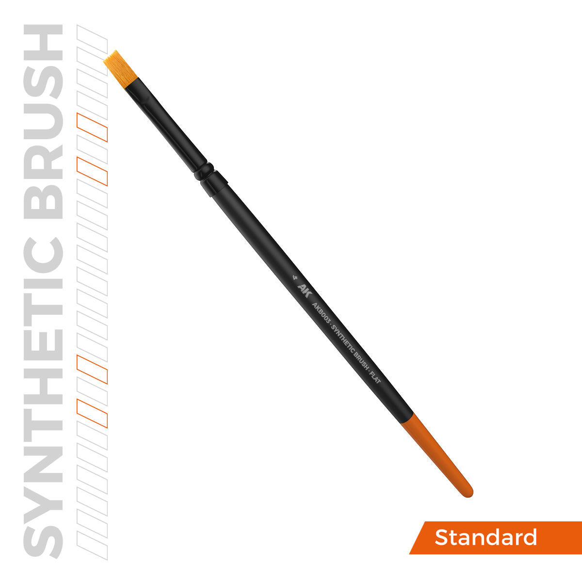 AK Synthetic Brush Flat 4 (B004)