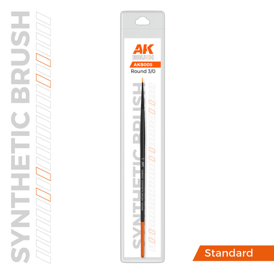 AK Synthetic Brush Round 3/0 (B005)