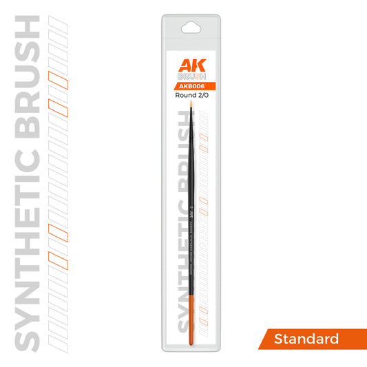 AK Synthetic Brush Round 2/0 (B006)