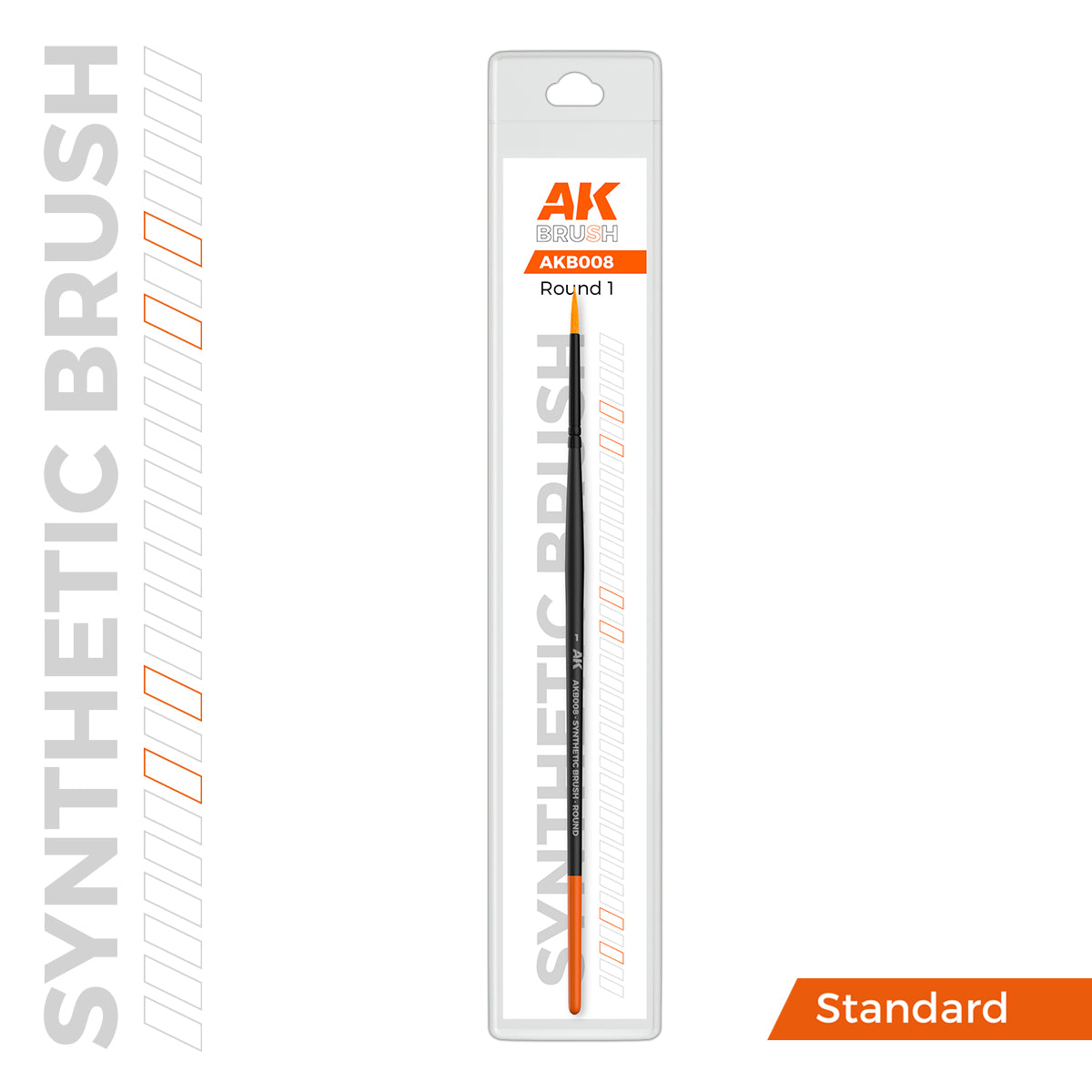 AK Synthetic Brush Round 1 (B008)