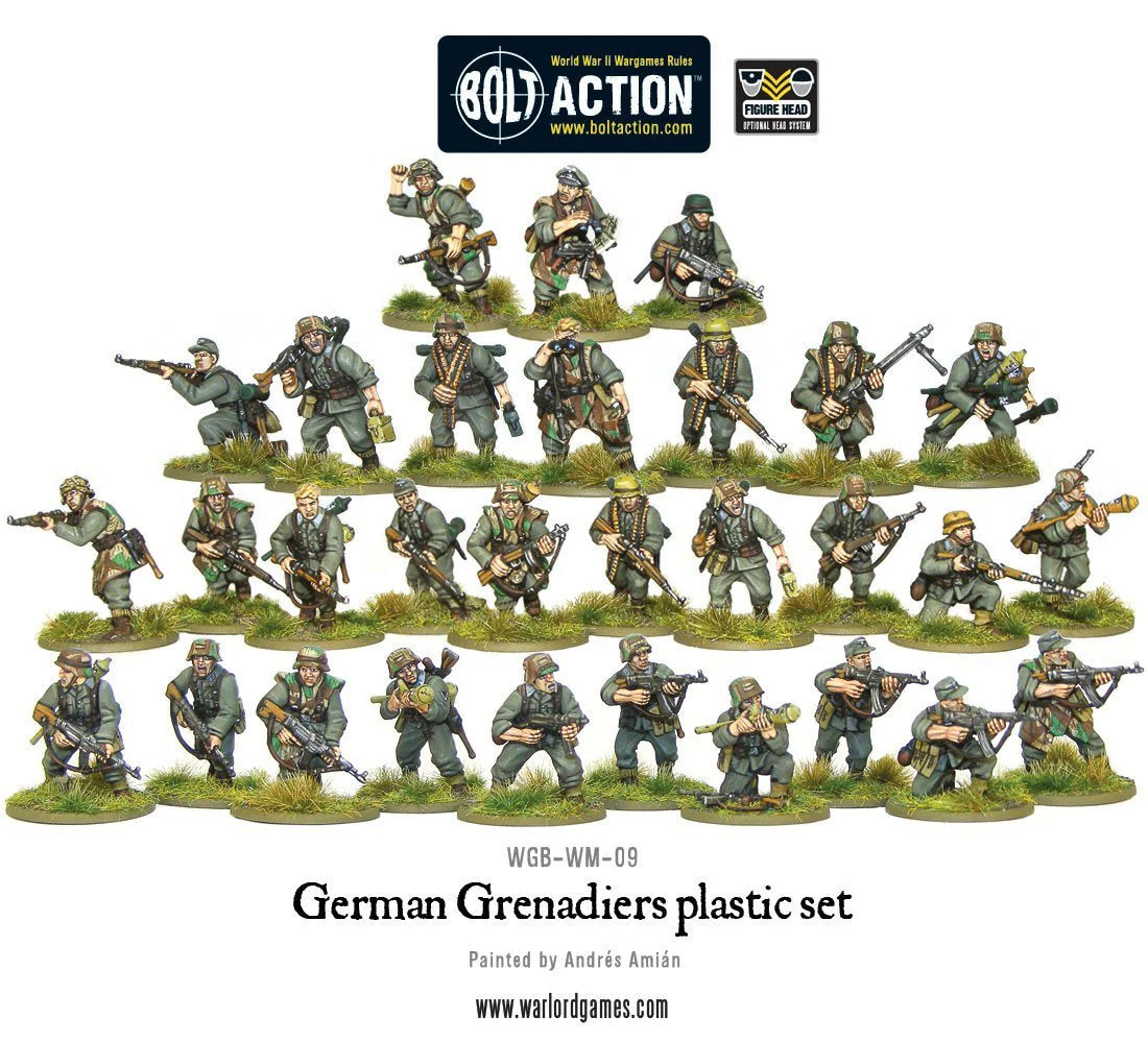 Bolt Action German Grenadiers Plastic Box Set 1/56 (WGB-WM-09)