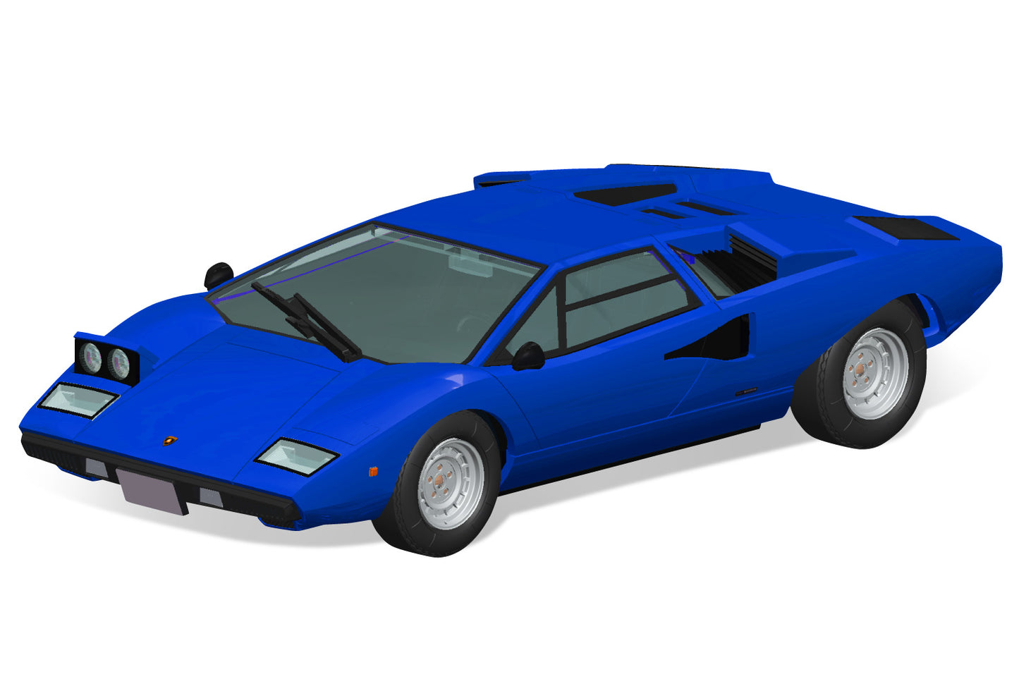 1/32 SNAP KIT #20-E Lamborghini Countach LP400(Blue) (06537)