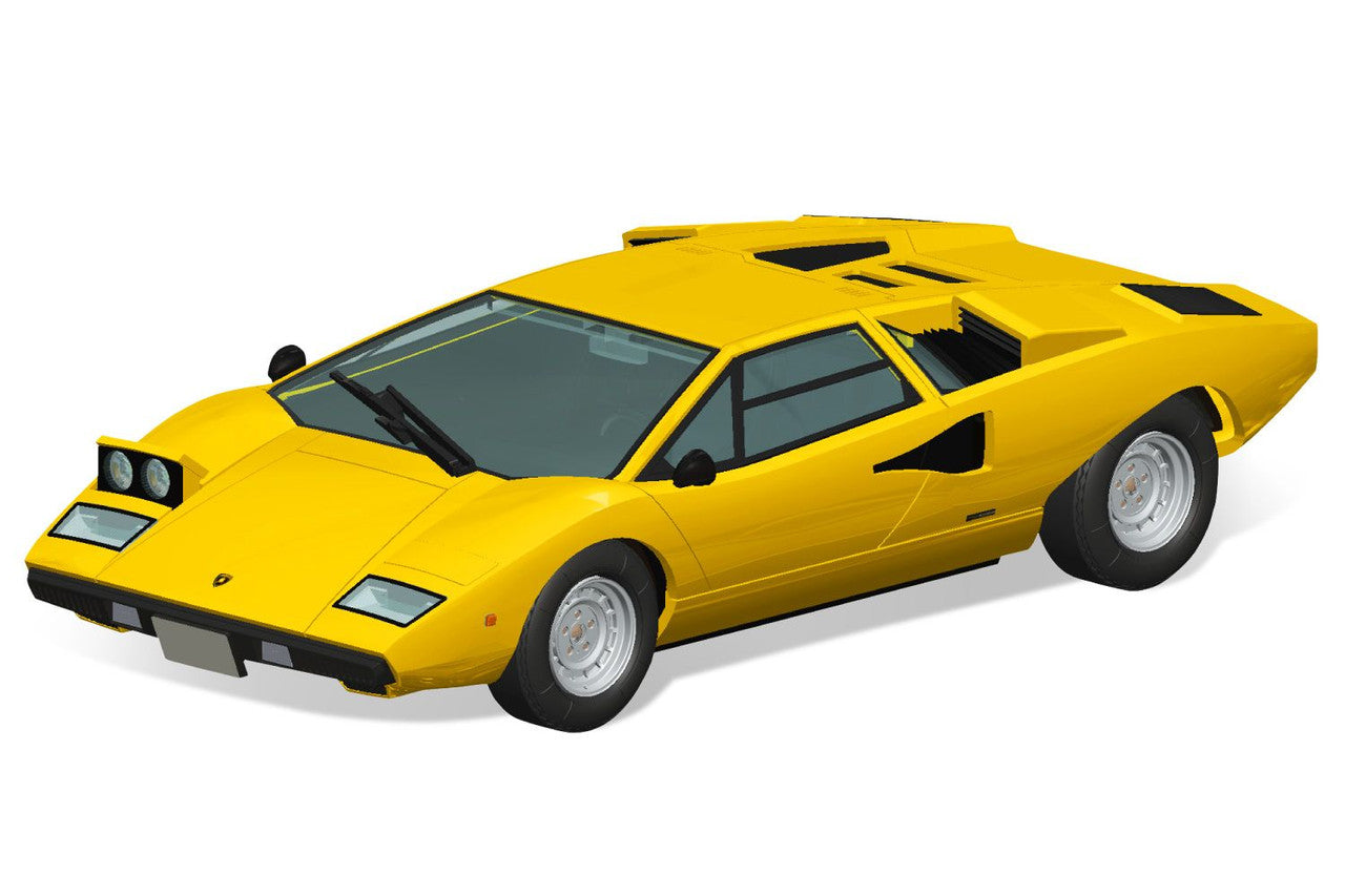 1/32 SNAP KIT #20-B Lamborghini Countach LP400(Yellow) (06534)