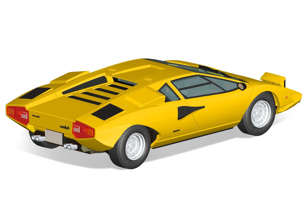 1/32 SNAP KIT #20-B Lamborghini Countach LP400(Yellow) (06534)