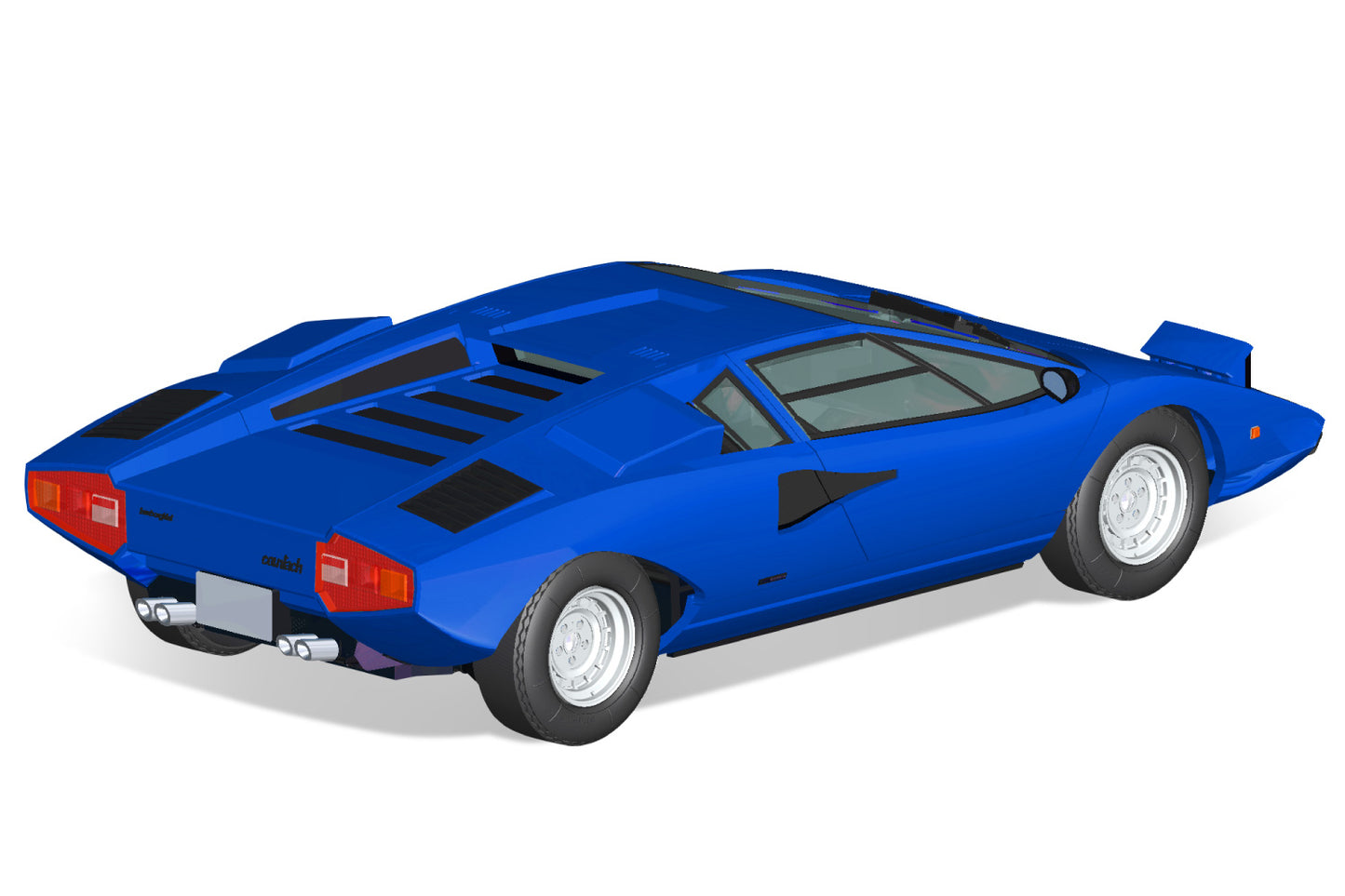 1/32 SNAP KIT #20-E Lamborghini Countach LP400(Blue) (06537)