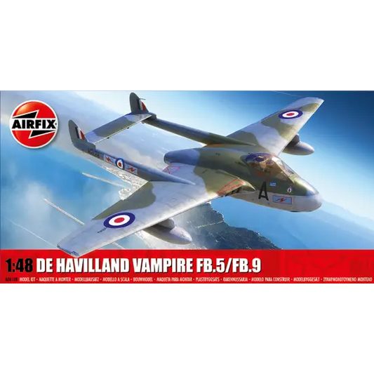 Avion De Havilland Vampire FB.5/FB.9 d'Airfix au 1/48 ARX06108