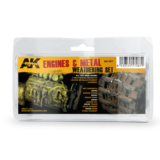 AK Engine and Metal Weathering Set (AK087)