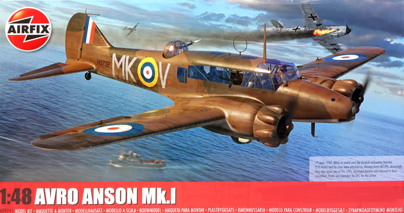 Avion AVRO Anson Mk.1 d'Airfix à l'échelle 1/48