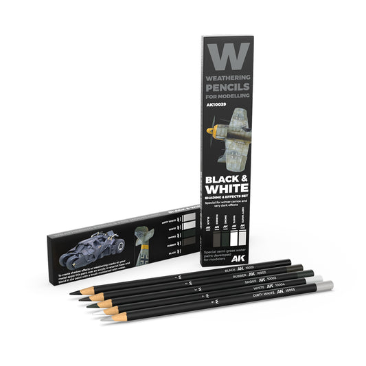 AK Pencil Set Black & White (AK10039)