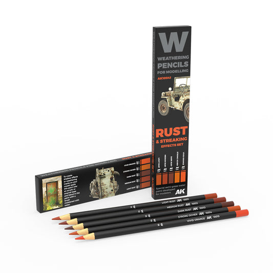 AK Pencil Set Rust and Streaking (AK10041)