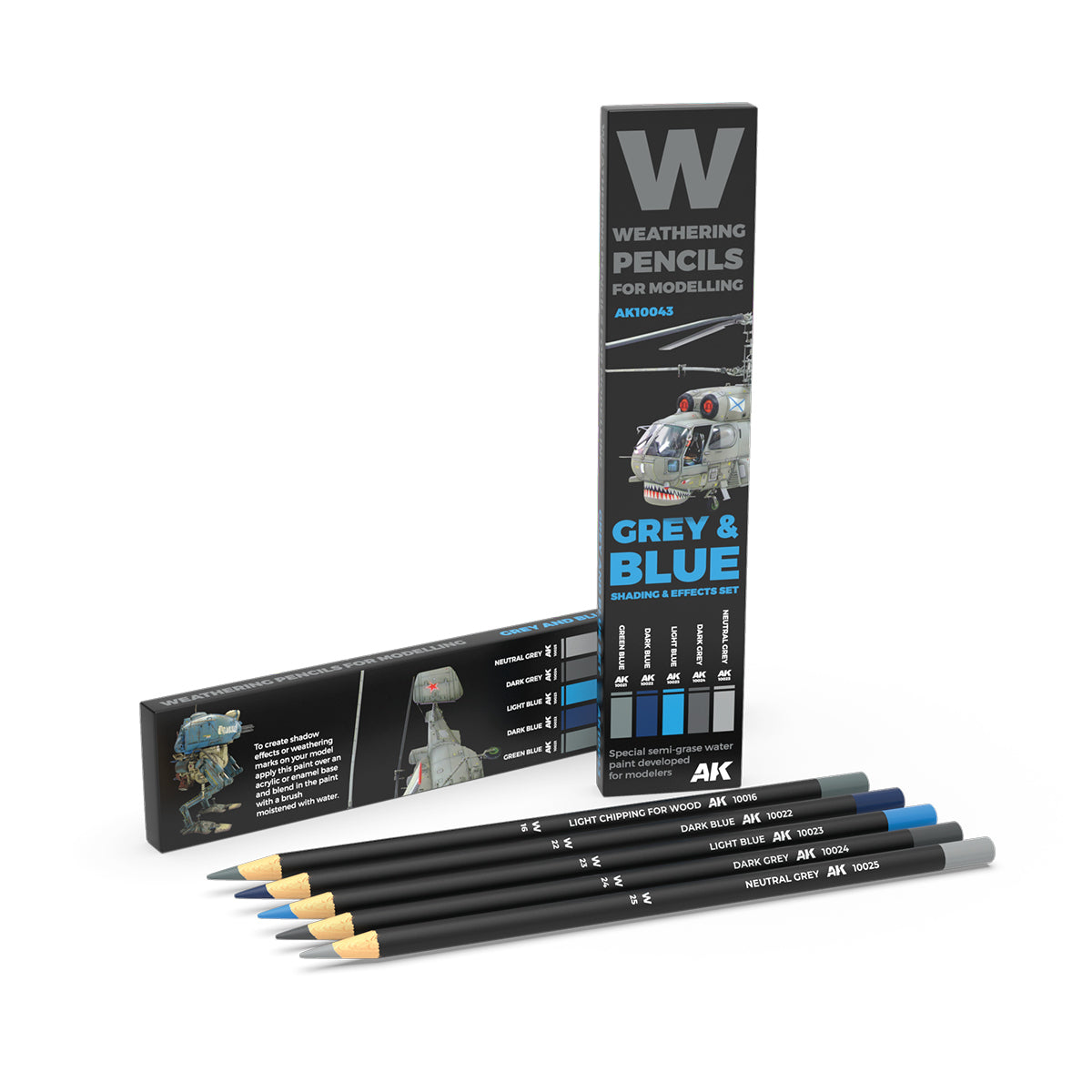 AK Pencil Set Grey & Blue (AK10043)