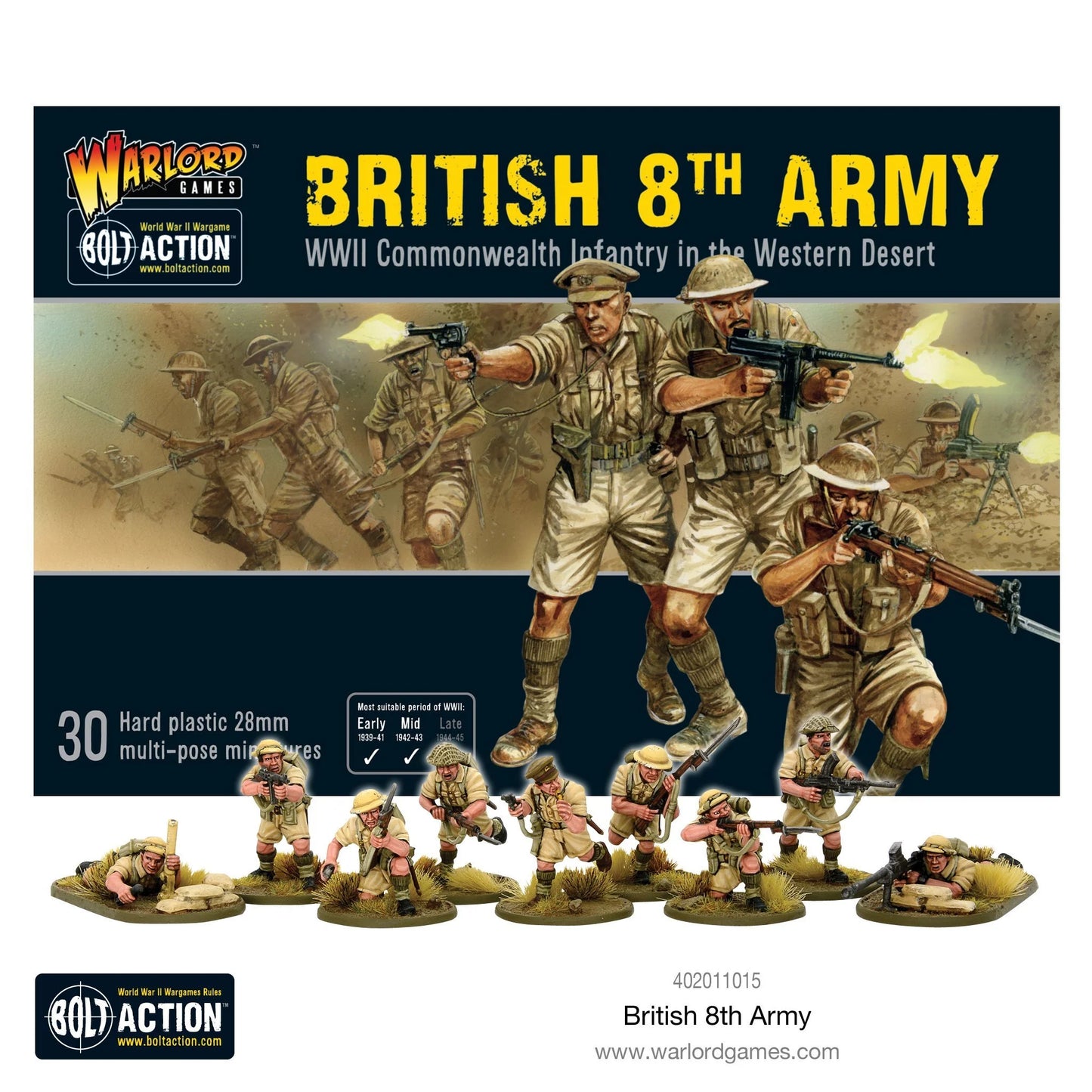 Bolt Action British 8th Army 1/56 (402011015)