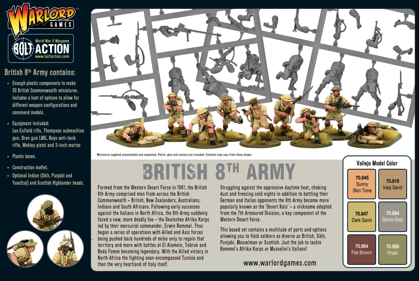 Bolt Action British 8th Army 1/56 (402011015)