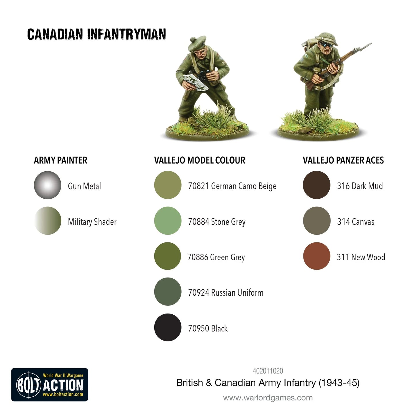 Bolt Action British & Canadian Infantry 1/56 (402011020)