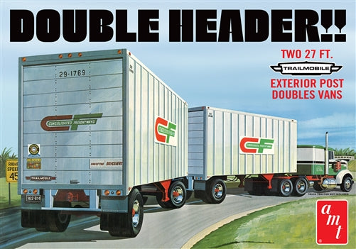 Double Header Tandem Trailers 1/25 AMT1132