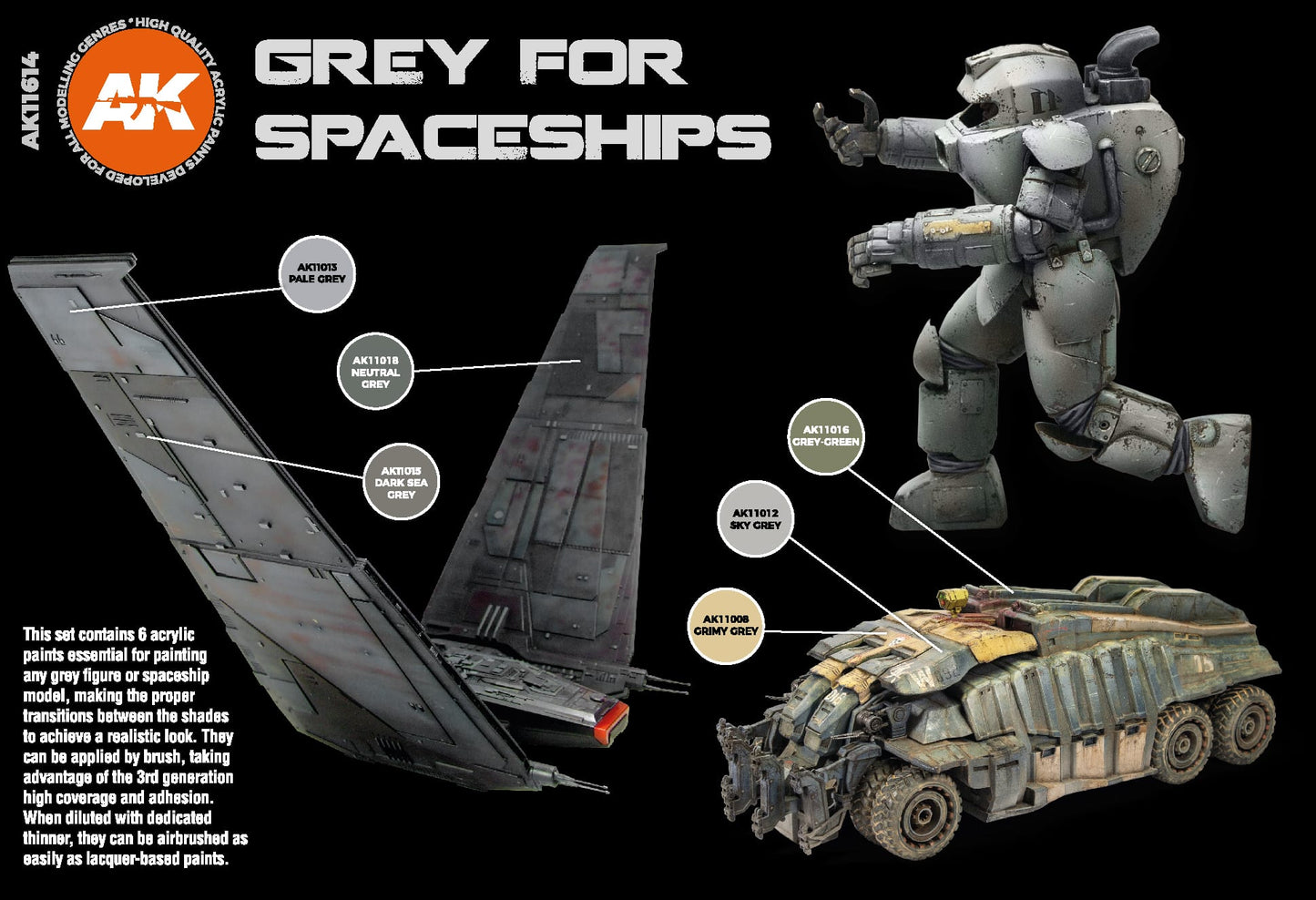 AK 3rd Gen Grey for Spaceships Set (AK11614)