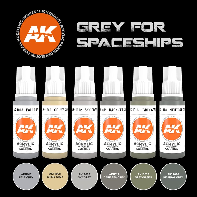 AK 3rd Gen Grey for Spaceships Set (AK11614)