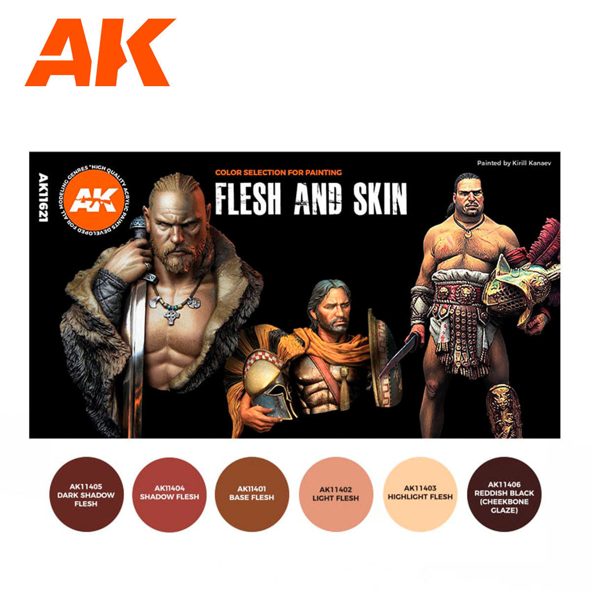 AK 3rd Gen Flesh and Skin Colors The Original Collection (AK11621)