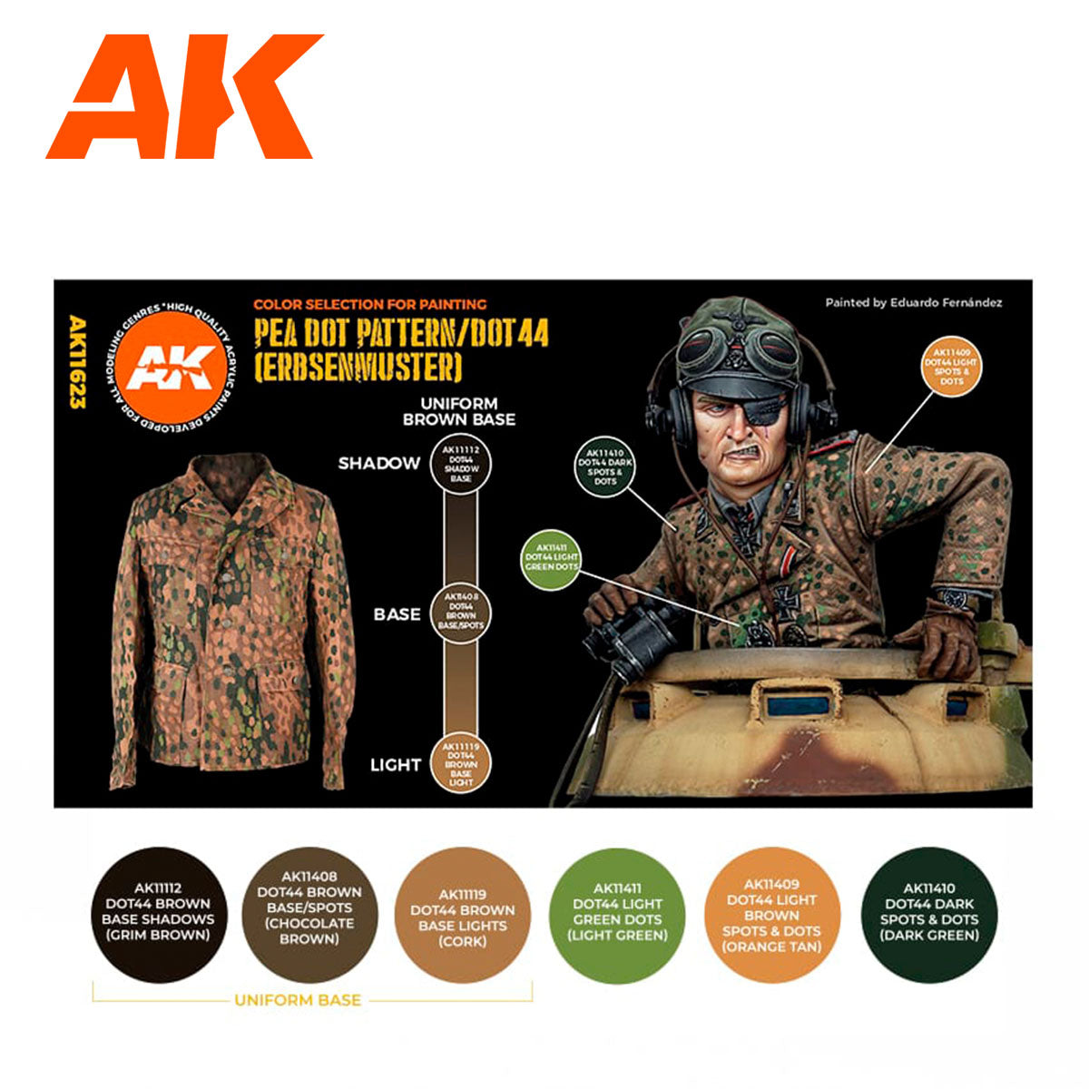 AK 3rd Gen Waffen SS 44 DOT Uniform erbsenmuster (AK11623)