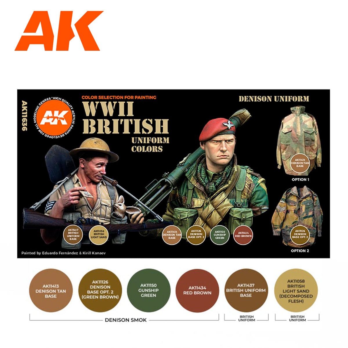 AK 3rd Gen WW2 British Uniform Colors (AK11636)