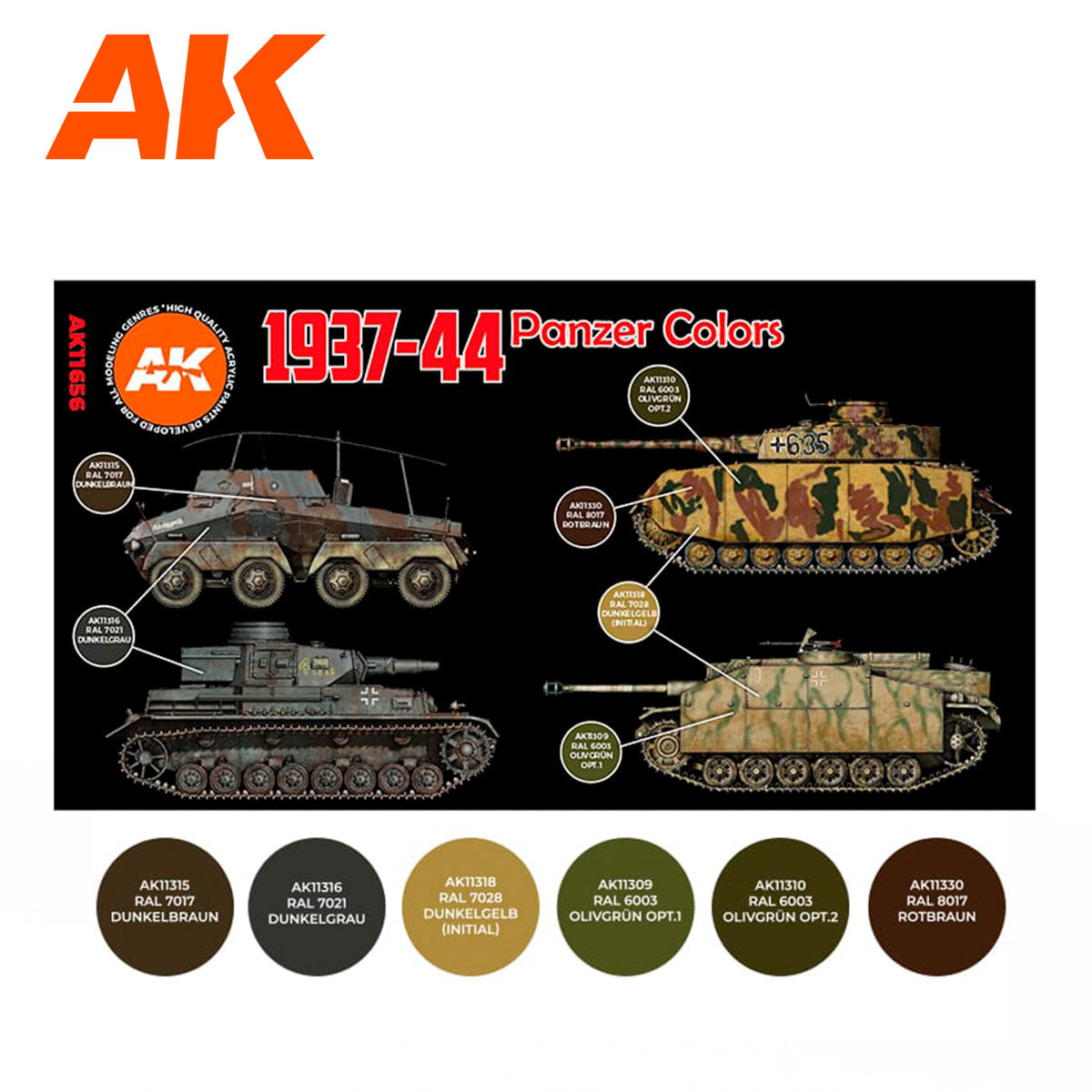 AK 3rd Gen 1937-44 Panzer Colors (AK11656)