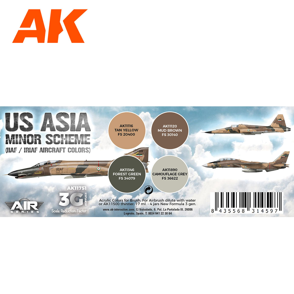 AK 3rd Gen US Asia Minor Scheme Aircraft (AK11751)