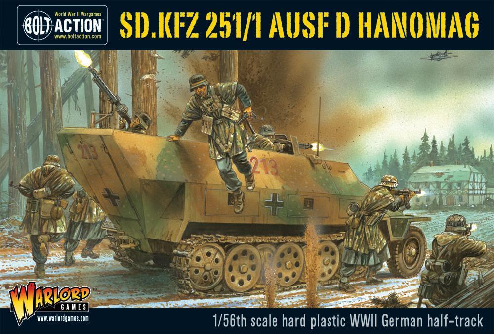 Bolt Action Sd.Kfz 251/1 Ausf D Hanomag 1/56 (402012003)