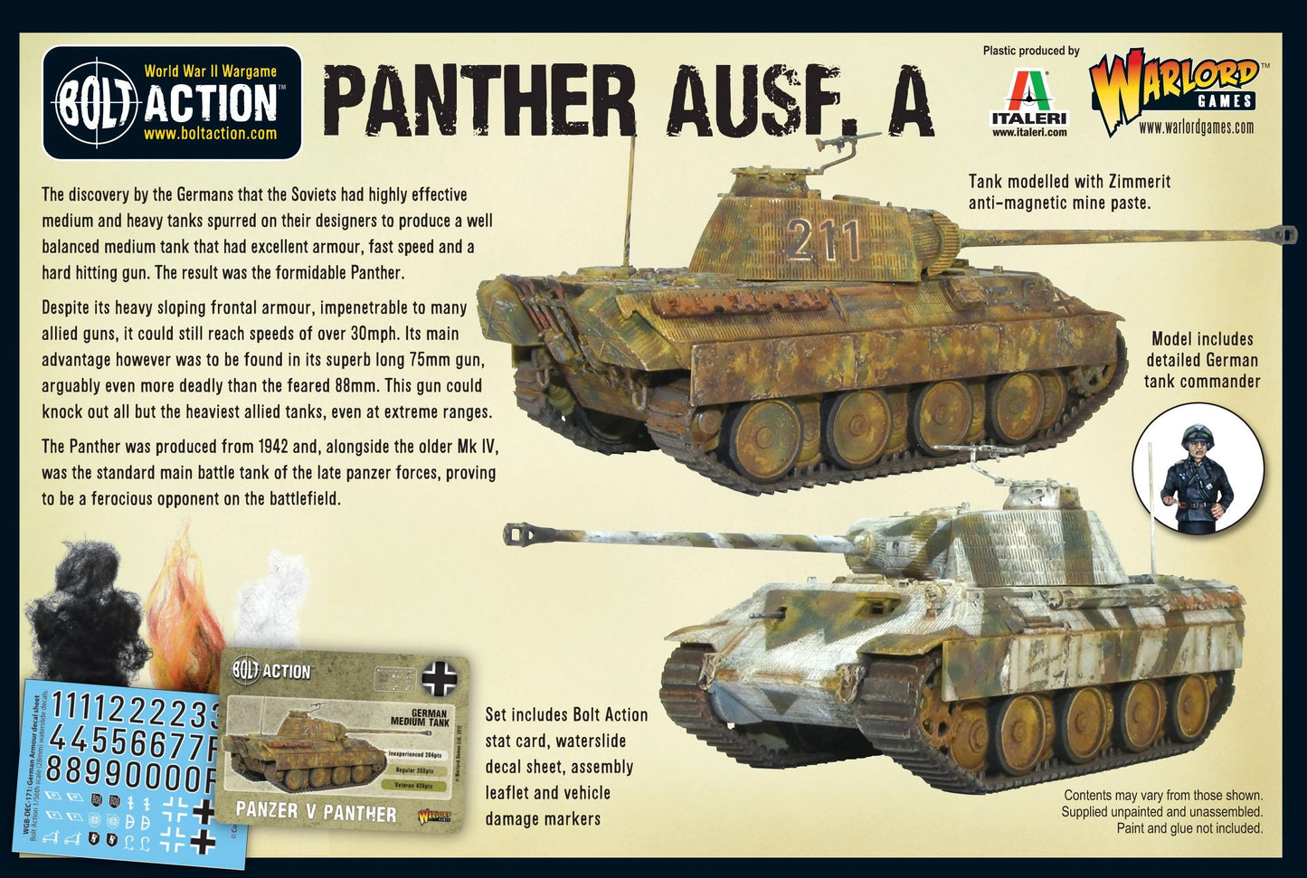 Bolt Action Panther Ausf A 1/56 (402012017)