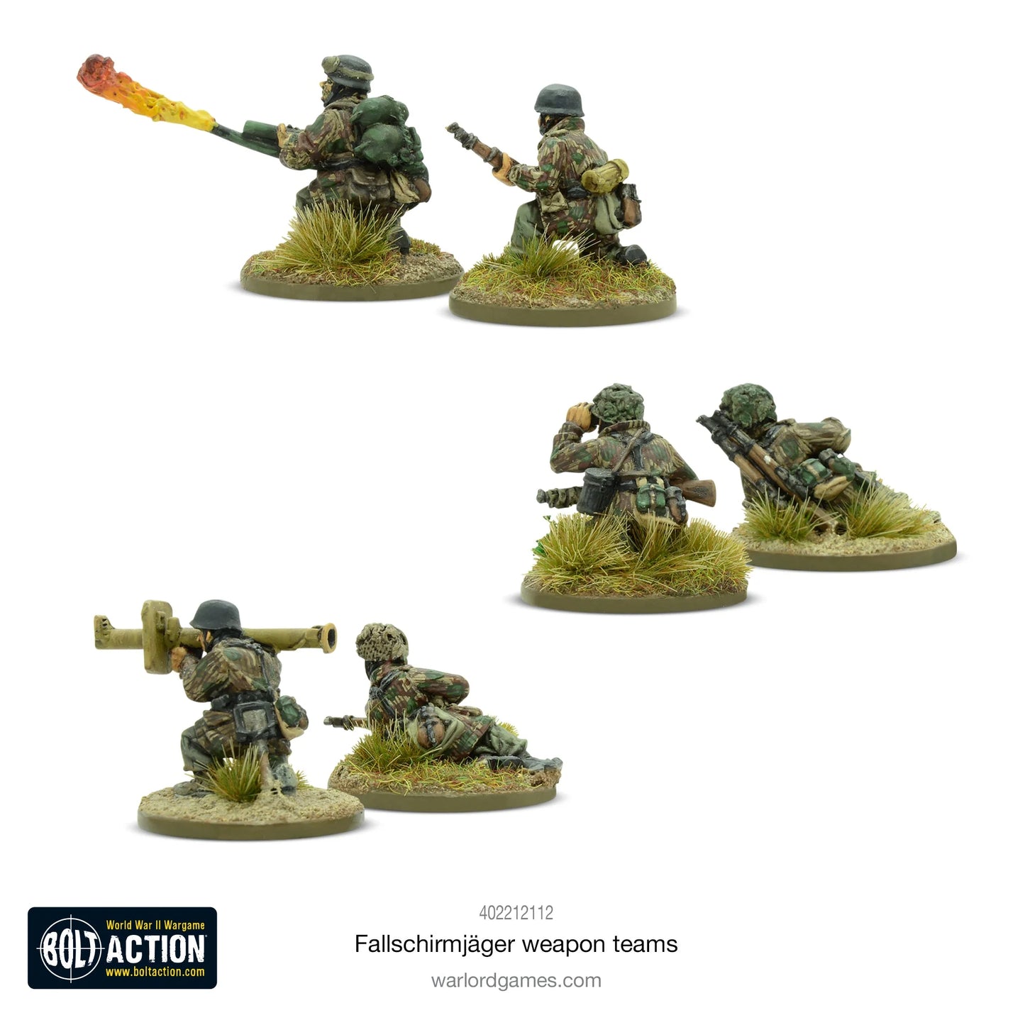 Bolt Action Fallschirmjager Weapons Team 1/56 (402212112)