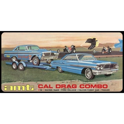 '64 Galaxie & AWB Falcon with Trailer 1/25 AMT1223