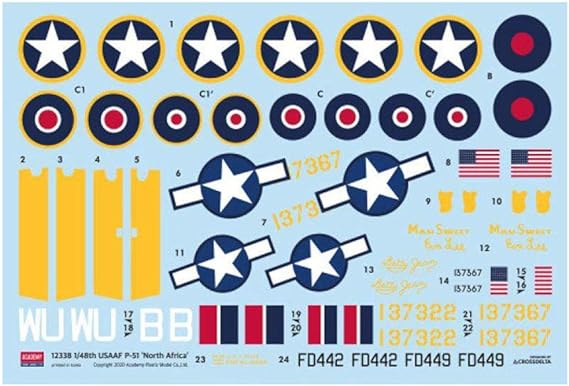 USAAF P-51 Mustang North African Front 1/48 ACY12338