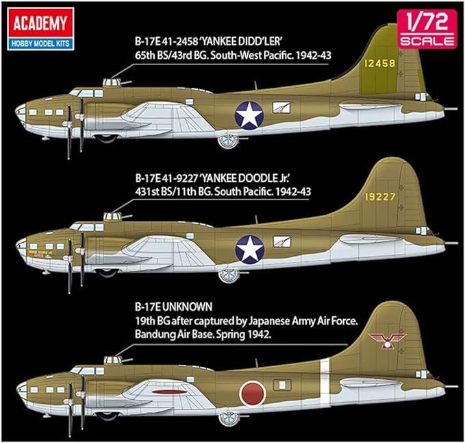 USAAF B-17E Théâtre du Pacifique 1/72 ACY12533