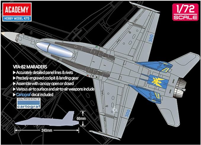 F/A-18C USN VFA-82 Marauders 1/72 ACY12534