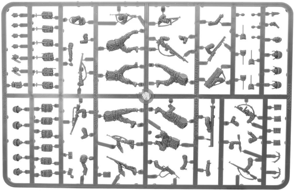 Bolt Action US Infantry WWII American GIs 1/56 (402013012)