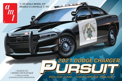 Poursuite policière à l'échelle 1/25 de la Dodge Charger 2021 AMT1324