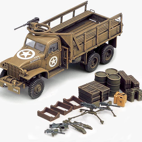 Camion cargo américain 6x6 de la Seconde Guerre mondiale et accessoires 1/72 ACY13402