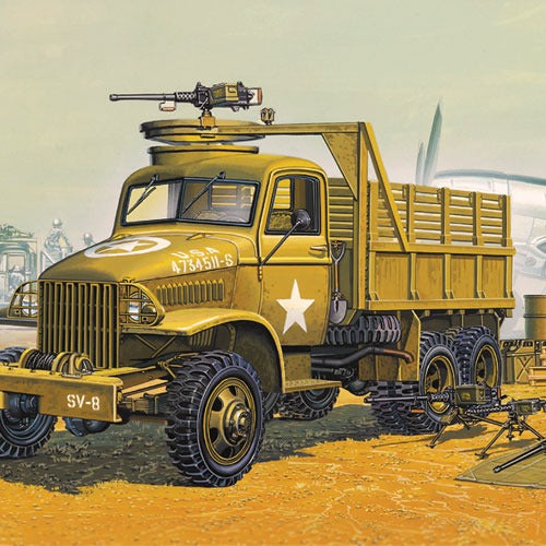 Camion cargo américain 6x6 de la Seconde Guerre mondiale et accessoires 1/72 ACY13402