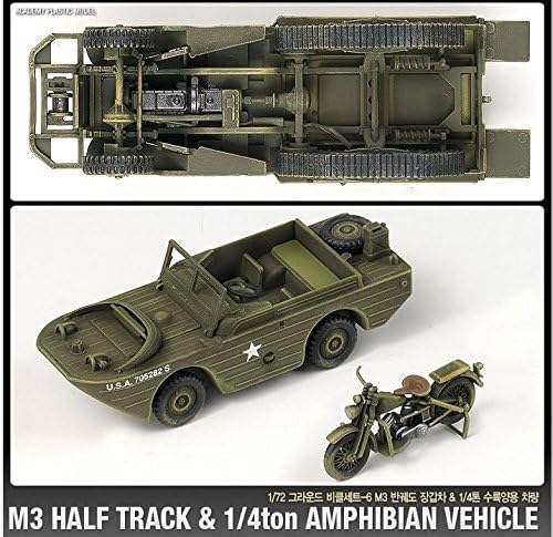 Véhicule amphibie M3 Half Track et 1/4 tonne 1/72 ACY13408