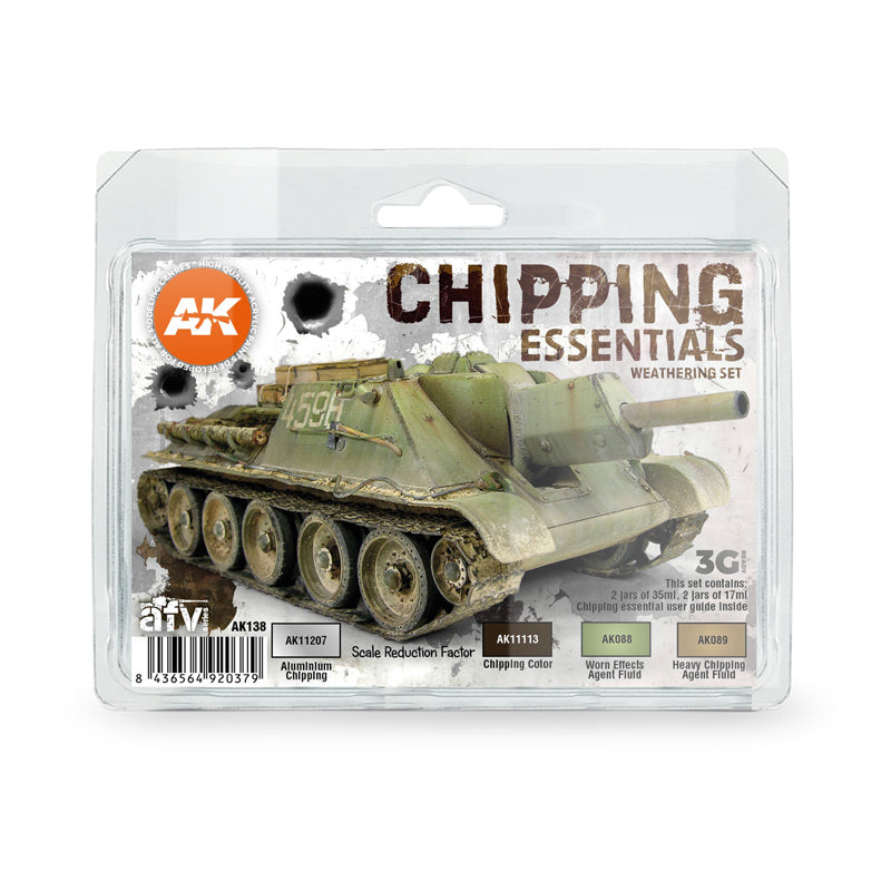 AK Chipping Essentials Weathering Set (AK138)