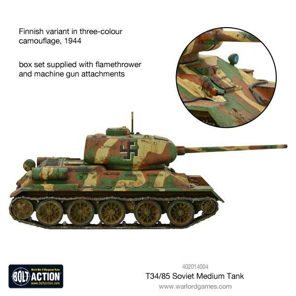 Bolt Action T34-85 Medium Tank 1/56 (402014004)